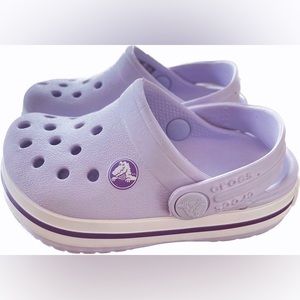 Crocs Toddler Crocband Clogs Purple EUC